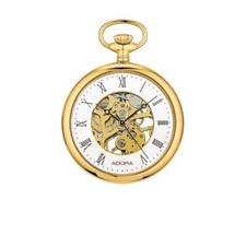 Adora Reloj de Bolsillo Hombre Ø 50mm Acero Inox Gelbgoldfarben Mecánico