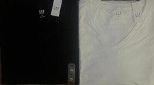 Camiseta Gap Para Hombre Manga Corta Cuello Vee Camiseta Todos los Días Cuello en V Talla S M L XL XXL
