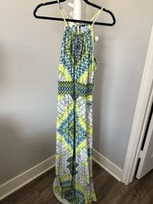 London Times Mujer Nuevo con Etiquetas 6 Maxi Correas Elastizadas Azul Verde Boho Cerradura Slinky