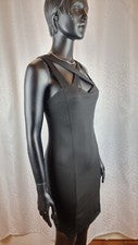 Vestido Holy negro ajustado con cintas cruzadas talla M Art24/338 nuevo