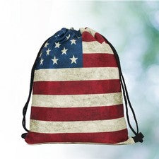 Mochilas con cordón bolsa de viaje impresa bolsa de almacenamiento multifuncional