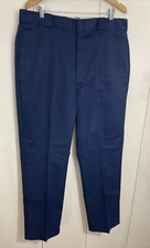 Conjunto de pantalones de trabajo Dickies con forma de liberación de manchas pierna recta azul marino para hombre 40x33