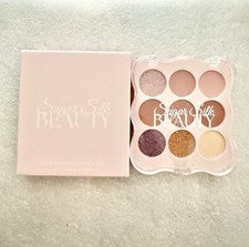 Paleta de ojos etéreos de belleza SUGAR SILK nueva en caja 9 tonos. 8 g/23 oz
