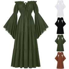 Encantador vestido de mujer sin hombros manga larga para ocasiones especiales