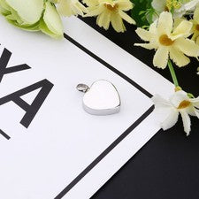 Stainless Steel Open Heart Pendants Perfume Bottle Necklace Ladies Chain