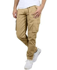 Pantalones cargo Blu Rock elásticos flexibles caqui talla 38 estilo MCGP-3800KK para hombre