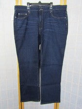 Nuevo con etiquetas Pantalón de mezclilla elástico lavado oscuro recto premium Member's Mark para hombre 40 x 32