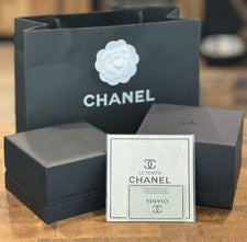 Nuevo Chanel Scatola Reloj Caja/Funda Folleto Negro con Todos los Accesorios Mostrados