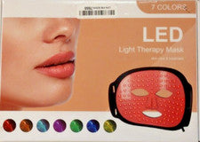 Máscara facial LED terapia de luz 7 colores infrarrojo azul rojo terapia de luz cuidado de la piel