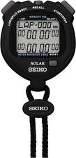 SEIKO Standard Solar Stop Watch (Negro) SVAJ001 Cronómetro de Japón nuevo
