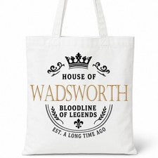 Bolso de Mano WADSWORTH Casa del Apellido Algodón Idea de Regalo