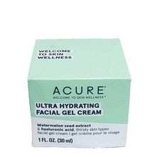 Crema Gel Facial Ultra Hidratante Acure 1 fl oz 30 ml, Nueva