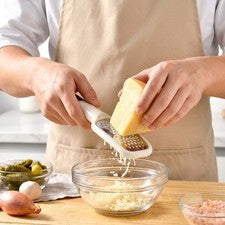 Blanco Juego de Herramientas de Cocina 7 Piezas Herramientas de Acero Inoxidable con Soporte Compacto