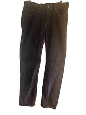 Pantalones de mezclilla Levis estilo original pierna recta tiro medio pana negros talla 30X30