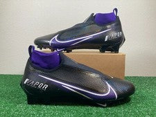 Talla 14 Hombres - Botines de fútbol Nike Vapor Edge Pro 360 negro púrpura RARO CV6345-001