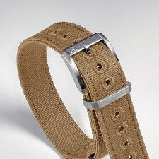 Correa de reloj de lona de arena caqui militar vintage de 18 mm Segunda Guerra Mundial A-11 A11 Hack