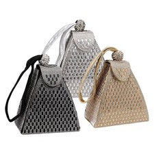 Elegante Clutch-Geldbörse Handtasche Dreieck für Damen Tote Events Night Out