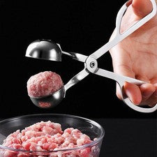 Un ayudante de cocina imprescindible dos tamaños acero inoxidable máquina de albóndigas cuchara