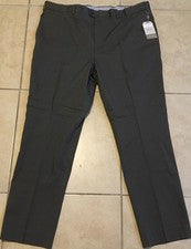 Pantalones de vestir Bensol para hombre 42/32 frente plano carbón pierna recta Nordstrom nuevos con etiquetas de colecci
