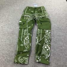 Pantalones Guapi Para Hombre 28 Verde Bandana Carga Edición Limitada Aaron Wilhelm Streetwear