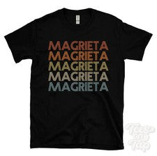 CAMISETA MAGRIETA ESTILO RETRO REPETIDO Hombre y Mujer Novedad Genial Nombre Regalo