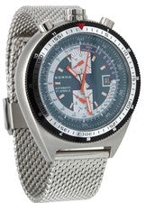 Sorna Bullhead watch reloj automático estilo retro azul reloj para hombres 21 joyas Ø 48 mm