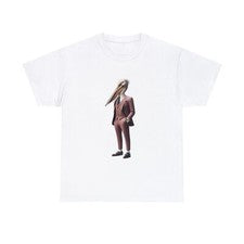 Camiseta Unisex Adulto: "Teeta de Aves de Moda - Pelícano Dapper en Traje Malva"