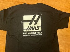 Nueva Camiseta Haas Automation Negra Estilo Antiguo Logo Triple Extra Grande 3XL