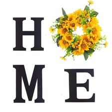 Hágalo usted mismo Colgante de Pared de Girasol de Madera para Festival de Cosecha Primavera Decoración del Hogar Acento