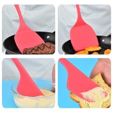 Versátil espátula grande de silicona para freír, hornear y raspar