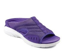 Sandalias sin cordones Easy Spirit moradas cómodas transpirables flexibles Traciee talla 9 W