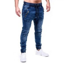 Pantalones Para Hombres De Vestir Elegante Moda Vaquero Rasgados Jeans Pantalón