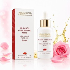 Argand'Or - Aceite de Argán Aceite Facial Rosa Orgánico 100% Hidratante Anti Envejecimiento 50ml