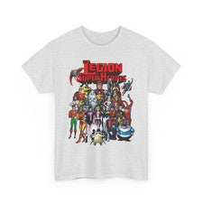 Camiseta Legión de Superhéroes DC Comics #300 arte de portada retro estilo vintage