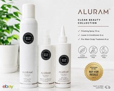 Juego de cuidado del cabello ALURAM spray de acabado 10 fl oz + acondicionador + cuero cabelludo 8 oz