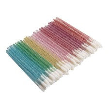 Cepillo de Maquillaje Cepillo de Labios Cristal Tallo 100 Piezas Herramienta de Belleza Desechable Portátil