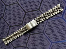PULSERA 19MM JUBILEE EN ACERO INOXIDABLE SOLIDO FINAL CURVO PARA RELOJES SEIKO