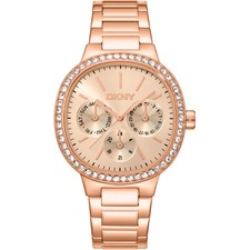 Reloj DKNY DK1L084M0075 Mujer Cuarzo Acero Esfera Oro Nuevo Garantía 2 Años