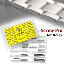 Barra de tornillos de 50 piezas para reloj Rolex correa de metal acero inoxidable tornillo pasador reloj