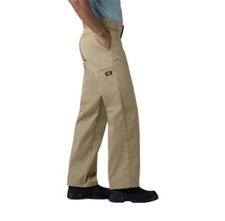 Pantalones de trabajo industriales Dickies para hombre calce holgado, pierna reforzada gris 40x32