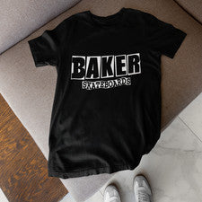 Baker Skateboards Estilo Skate Camisa Patinador Ropa de Calle Camiseta Gráfica