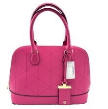 NUEVO CON ETIQUETAS ALDO Bolso Bandolera Rosa Caliente Cúpula Puntada Diamante Para Mujer’s