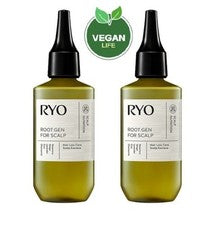 Esencia para cuero cabelludo Ryo Rootgen 80 ml x2 | Tratamiento vegano contra la pérdida de cabello | K-Beauty