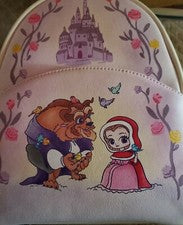 Mini Mochila Loungefly Disney La Bella y la Bestia Bella y Bestia Chibi