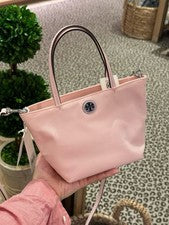 Mini Bolso de Mano Tory Burch 167913 Nylon $250 Rosa Nuevo