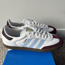 Adidas Samba Aston Villa FC Blanco Home Kit JQ4042 Talla 11.5 Nuevo Auténtico