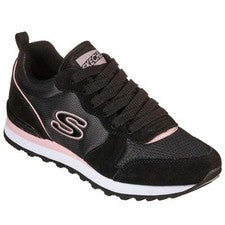 Zapatillas de mujer Skechers Og 85 Step n Fly negras 155287-BLK cuero
