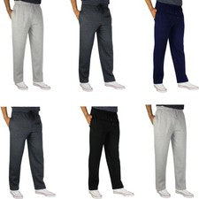 Pantalones de vellón para hombre con dobladillo abierto informales para correr pantalones de gimnasio S-5XL