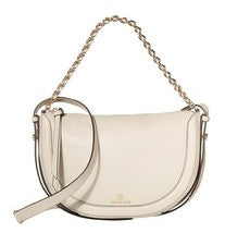 Nuevo Michael Kors Mujer Jagger Pequeño Cuero Bolso Mensajero Arena Ligera