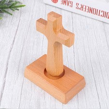 Decoración de mesa cruces de madera adornos para el hogar para sala de estar rústico